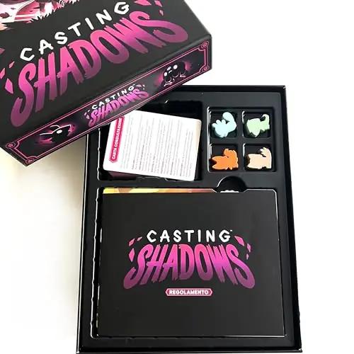 Asmodee lauamäng Casting Shadows – strateegiline perekingitus – pakend ja tarvikud