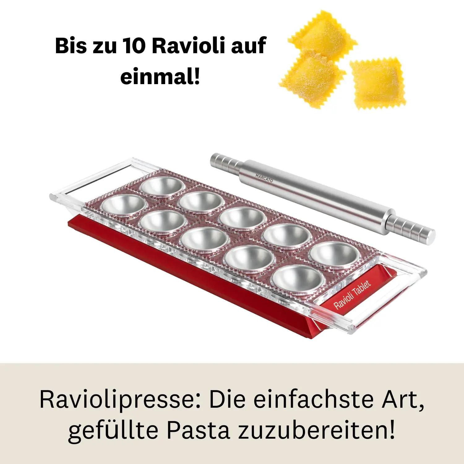 MARCATO alumiiniumist raviolivorm – vastupidav kingitus kööki – pakend ja tarvikud