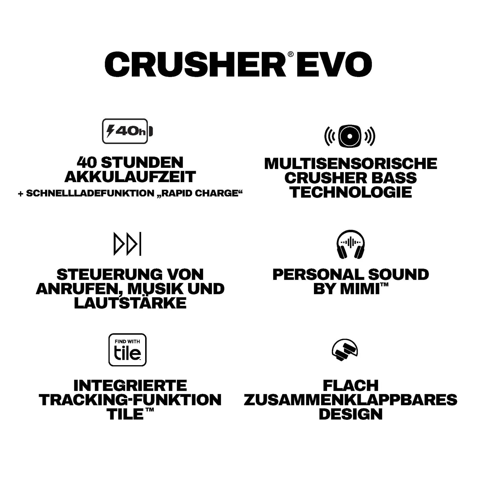 Skullcandy Crusher Evo juhtmevabad kõrvaklapid tugev bassiga – pilt 11