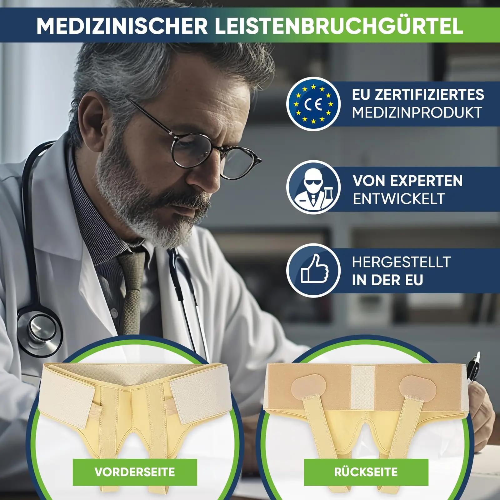aHeal toetav hernia-vöö meeste jaoks — pehme ja elastne – lisavaade