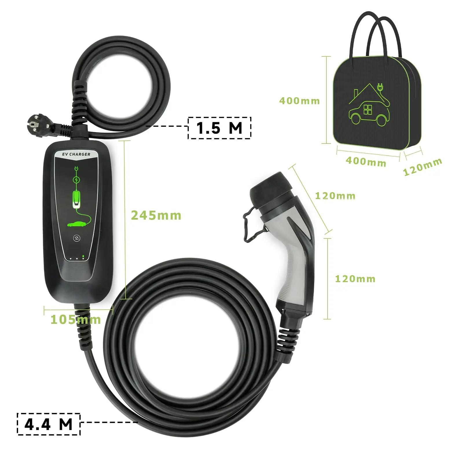 WISSENERGY laadija 3,68 kW 6 m kaabel – mobiilne ja veekindel – pilt 8
