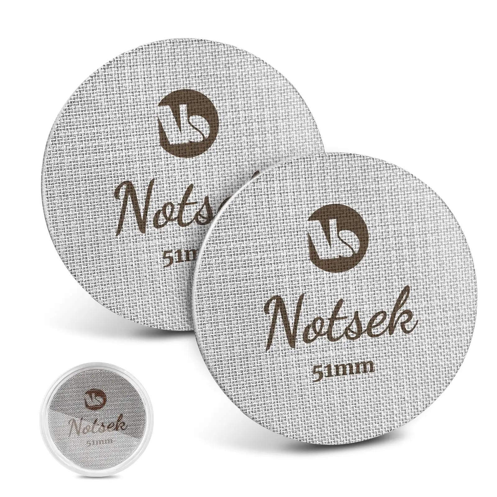 NOTSEK roostevaba 51 mm espresso-puck для stabiilseks tõmbeks