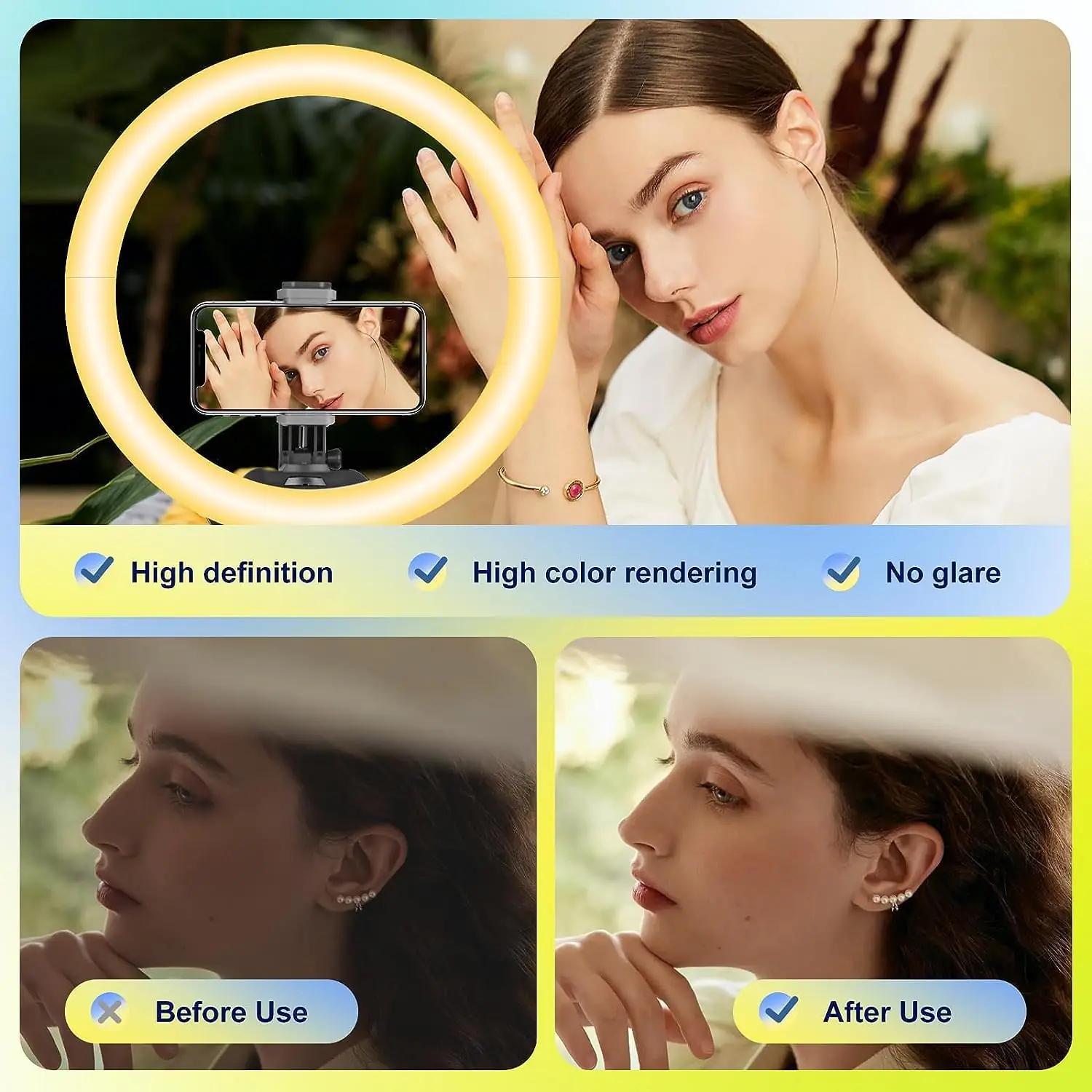Aureday AB Shutter3 selfie-valgustid – detailne lähivaade