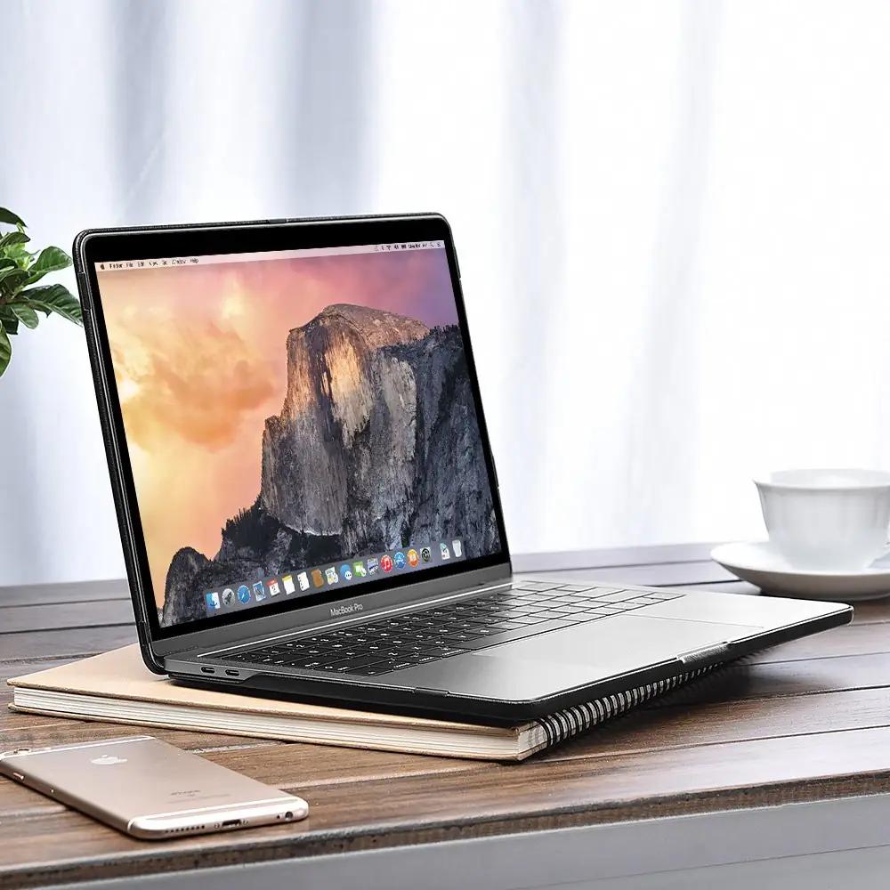 ICARER nahkne ultra-õhuke MacBook Pro 13 kaitsekott must – pilt 7