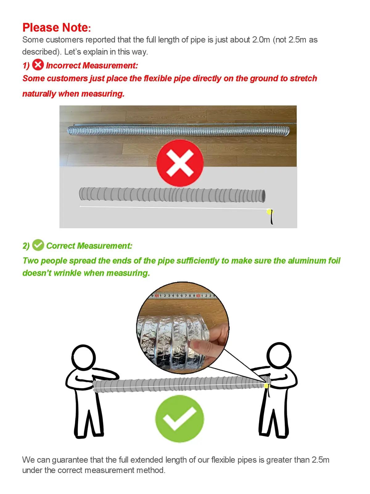 LOOTICH alumiiniumventilatsiooni toru Ø204 mm — painduv ja kerge – pilt 6