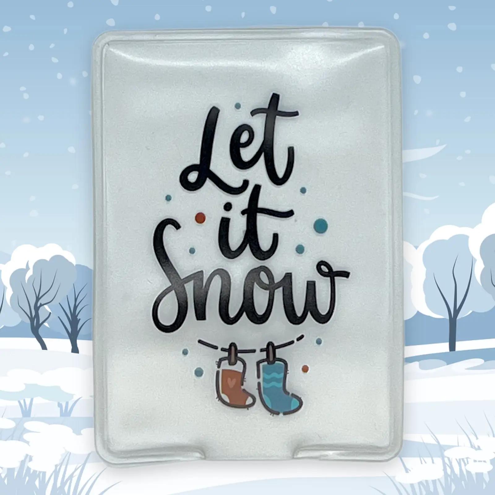 MIK funshopping soojad taskukäterätikud — Let it Snow komplekt – kasutusnäide