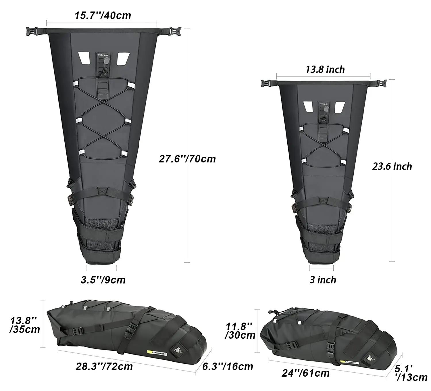 Rhinowalk veekindel rattakott 13L — vastupidav istmepusa – pilt 6