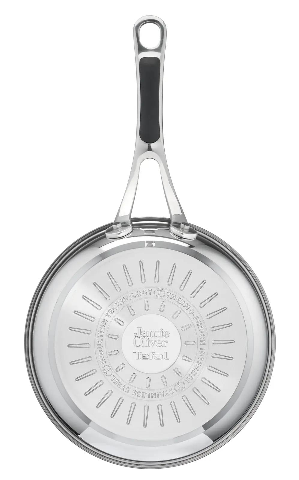 Tefal roostevaba praepann 28 cm – vastupidav ja mitmekülgne – pakend ja tarvikud