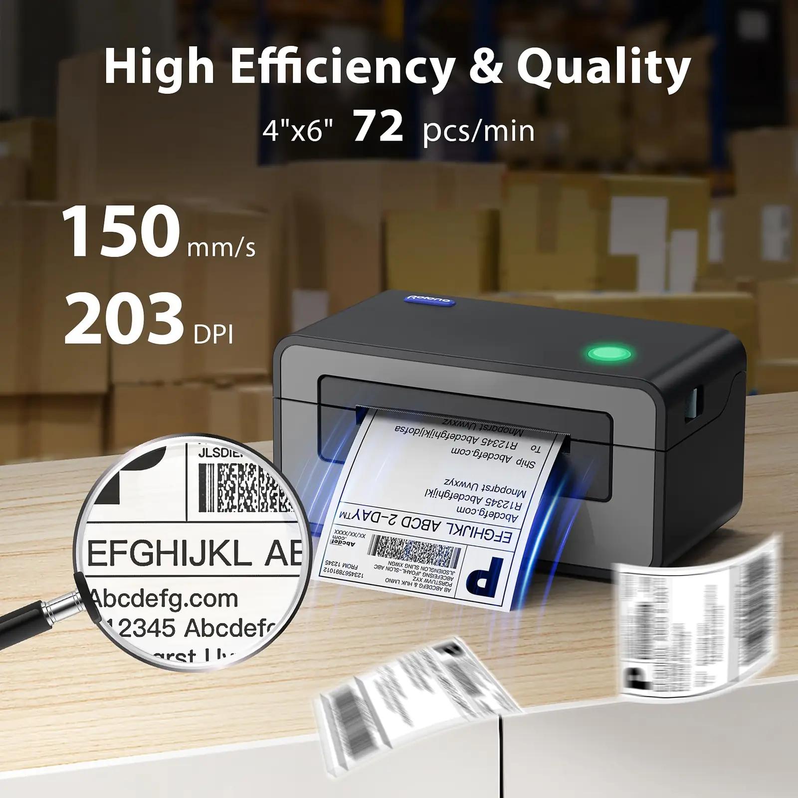 POLONO lauakõvaketaselt termoprinter – kiire etikettide trükk – detailne vaade
