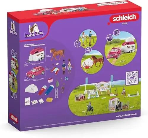 SCHLEICH mängukomplekt lapsele – auto ja hobusehaagis, kingitus – pilt 11