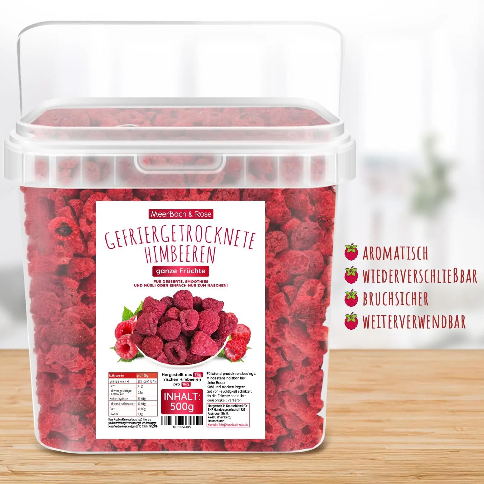 MeerBach & Rose küpsetatud maasikad 500g — looduslik maius – kasutusnäide