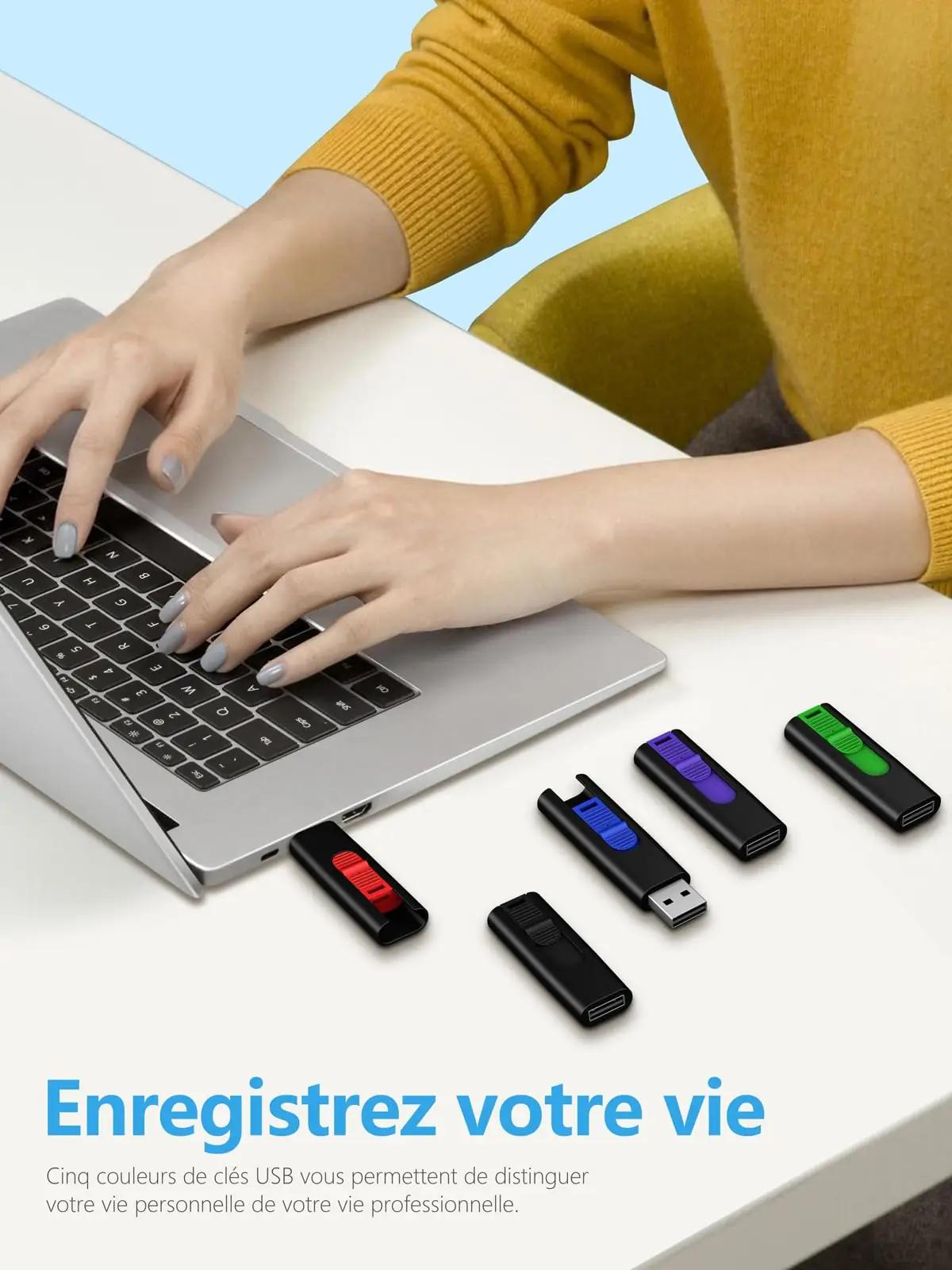 TEWENE värvikas 5-osaline 32 GB USB-mälupulk komplekt kingituseks – pilt 7