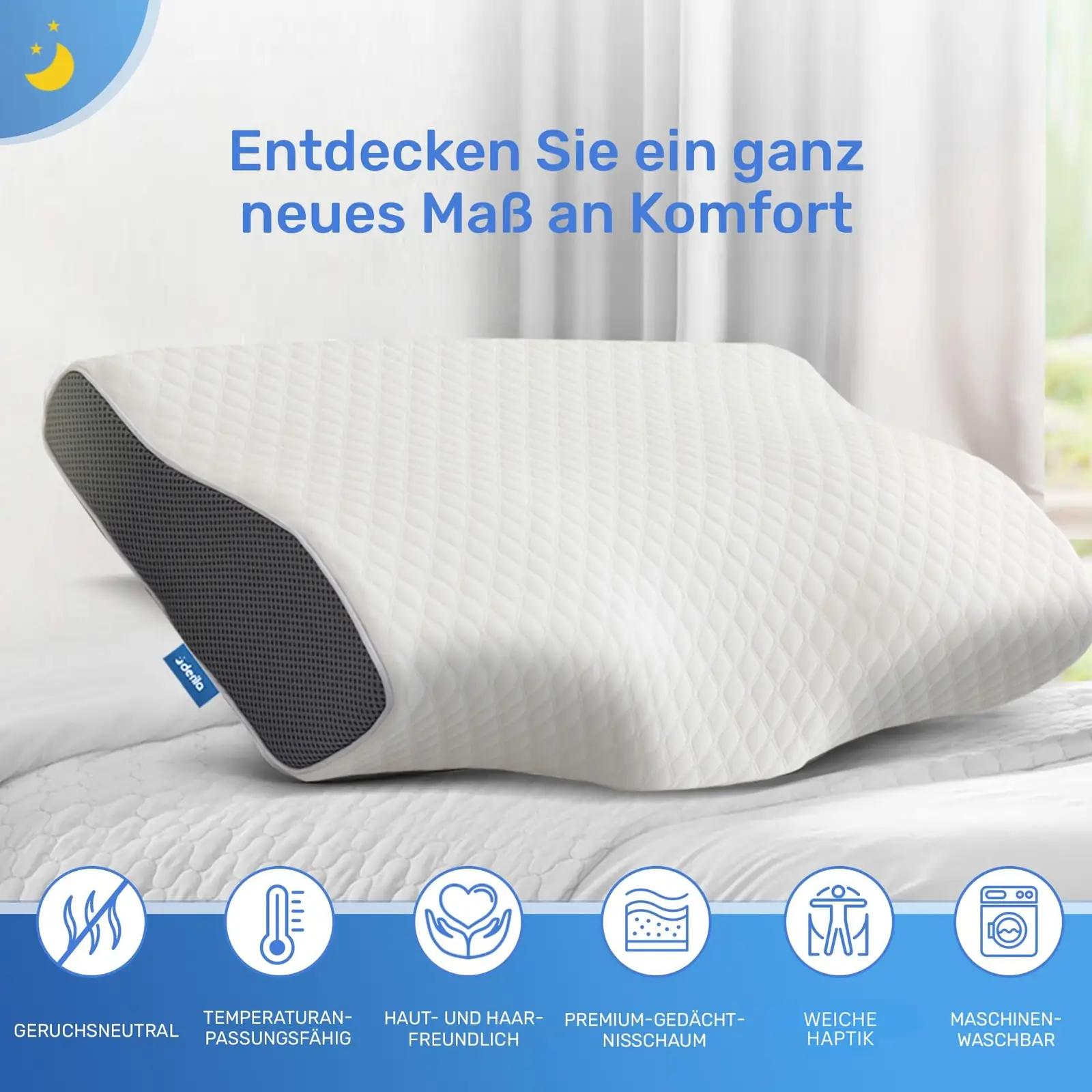 Derila mälumälu padi — ergonoomiline kingsize peapadi – pilt 6