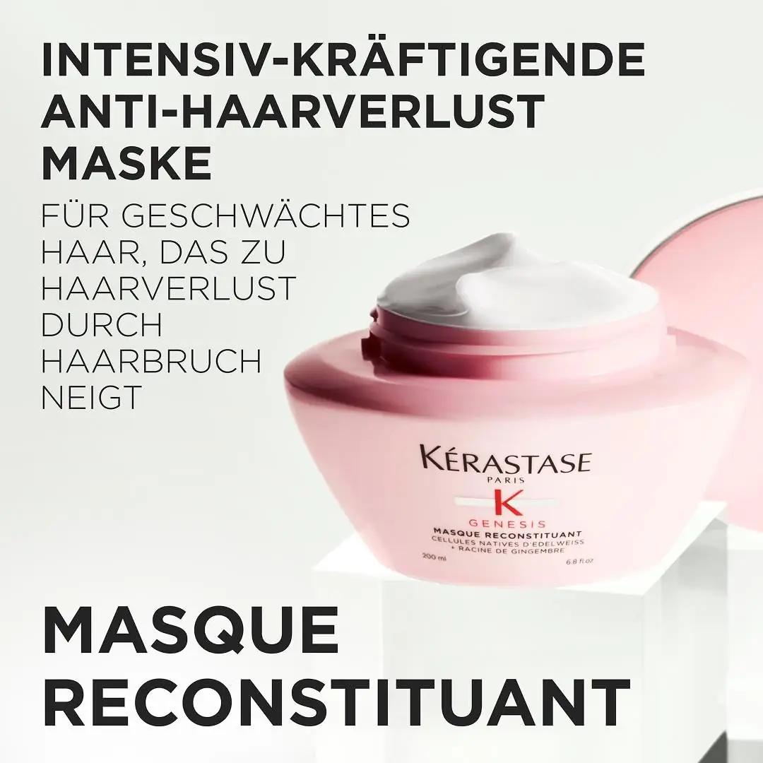 KÉRASTASE taastav juuksemask 200 ml – tugevam ja siledam – detailne vaade