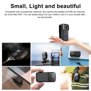 SJCAM C200B veealused kaamerad – detailne lähivaade