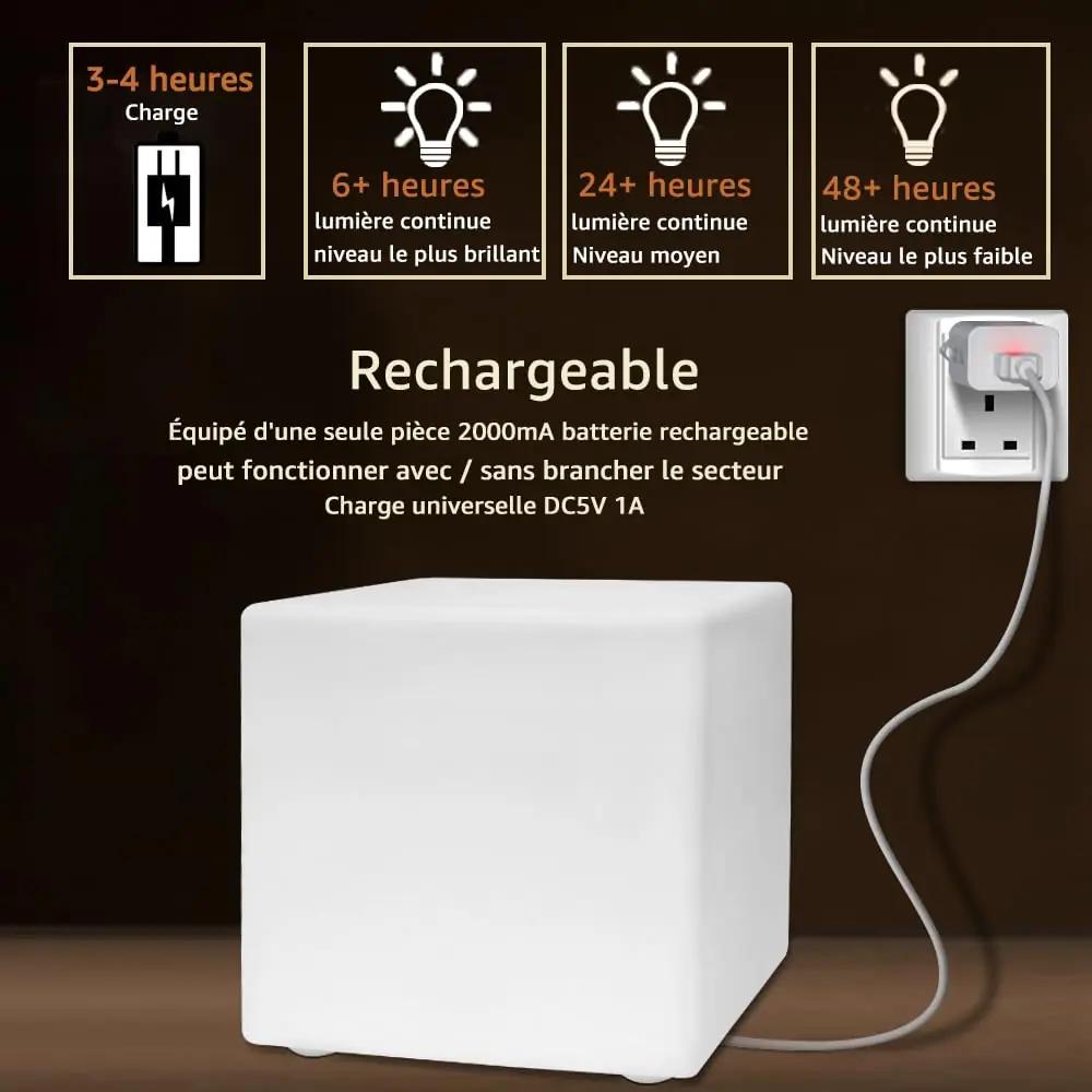 Mr.Go LED-kuup 30,5 cm – veekindel sisustusvalgusti kingituseks – kasutusnäide