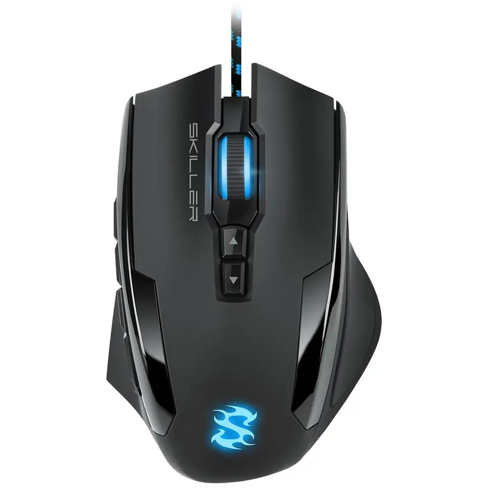 Sharkoon mänguhiir kvaliteetne kaalutuning ja RGB efektiivsus