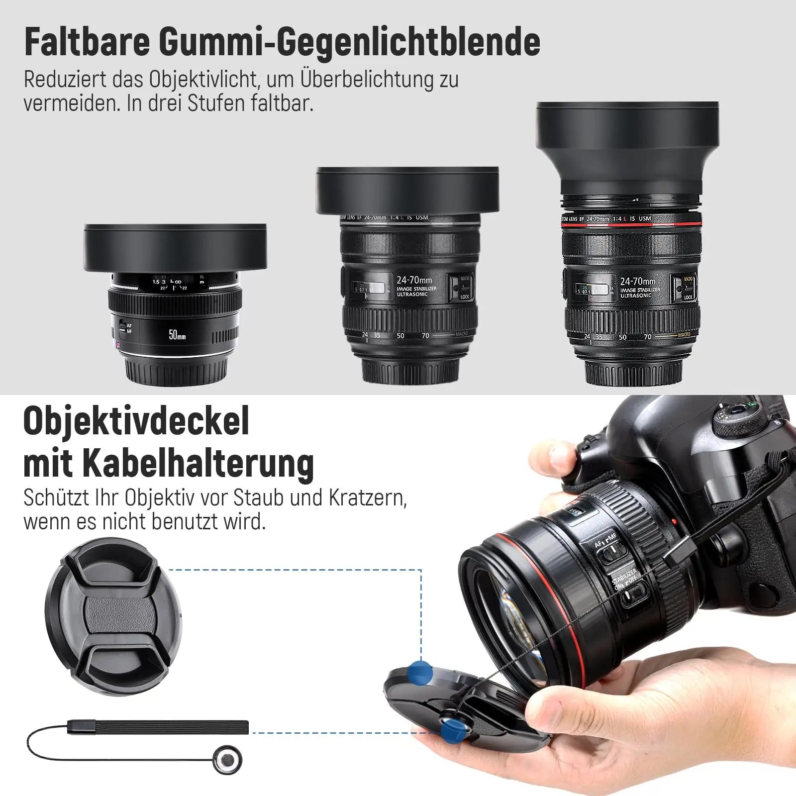 NEEWER 77mm filtrikomplekt – mitmekülgne objektiivikaitse – pilt 6