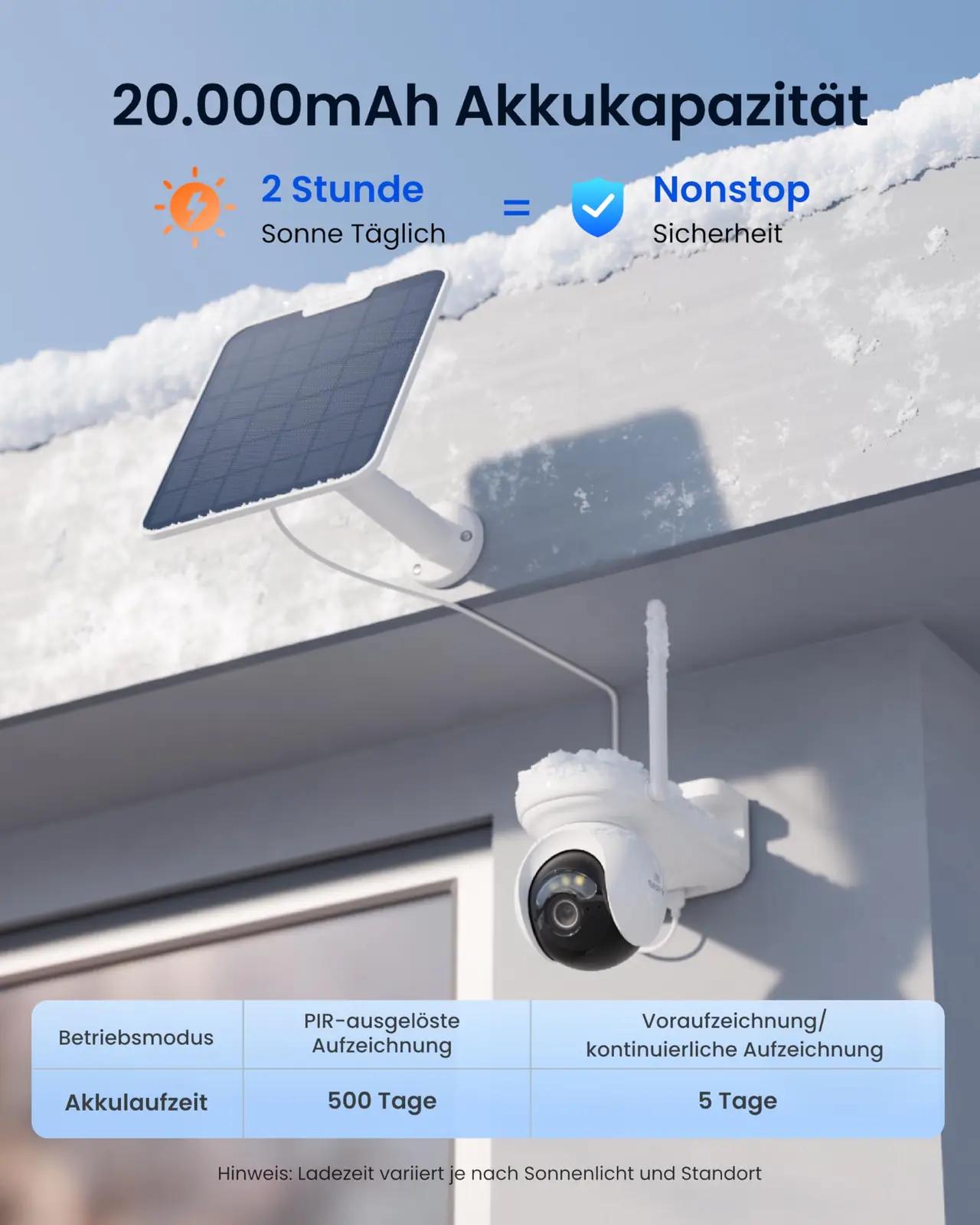 Reolink väliskaamera 4K päikesepaneeliga — vastupidav valve – detailne vaade
