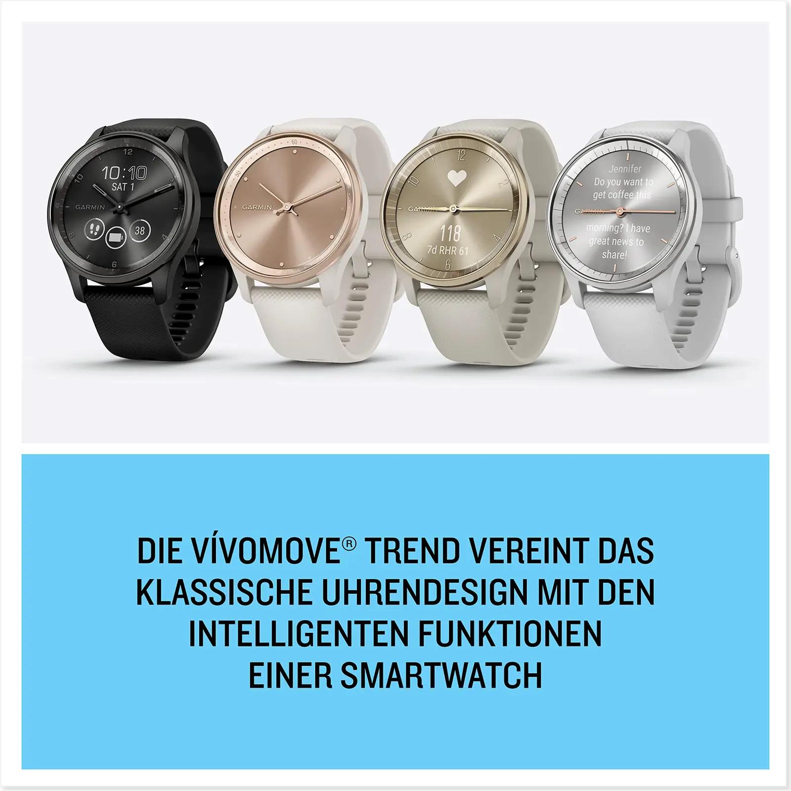 Garmin kerge must vívomove Trend – stiilne hübriidkäekell – pilt 8