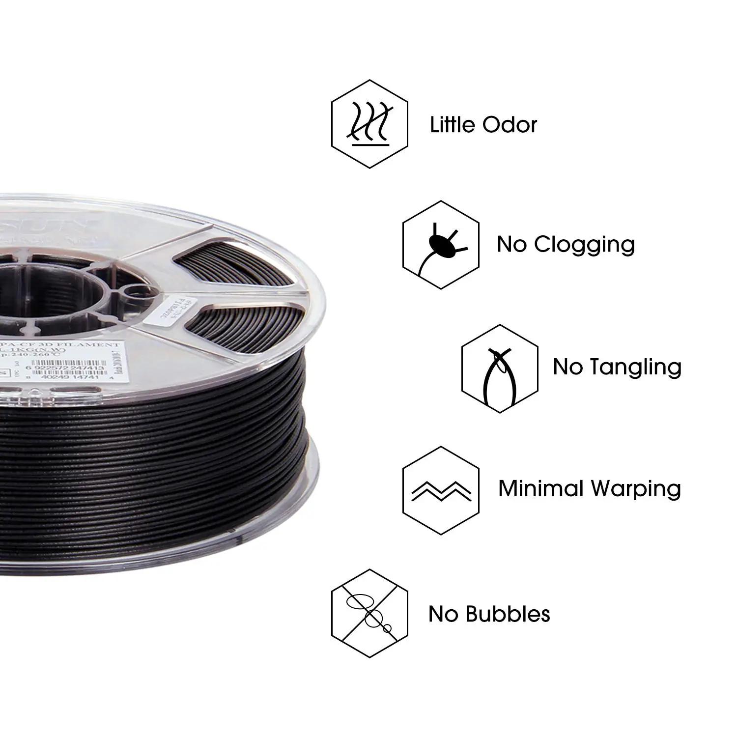eSUN tugev nailon‑süsinikkiu filament 1,75 mm — vastupidav – kasutusnäide