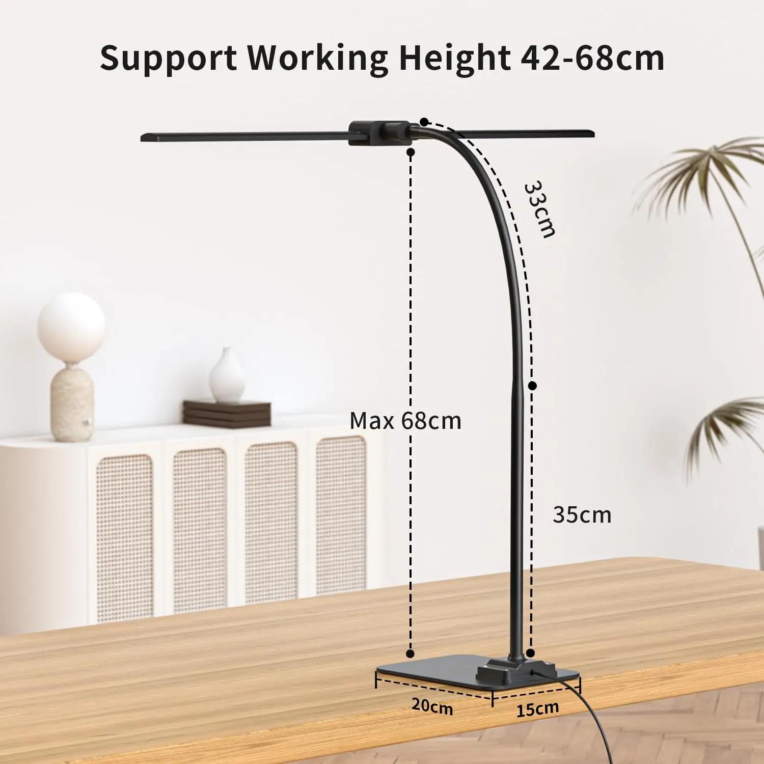 KableRika LED-laudlamp metalljalal — dimmitav, silmakaitse – lisavaade