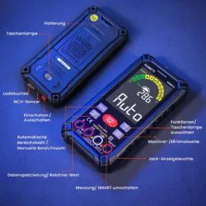 KAIWEETS KM601S multimeetrid – detailne lähivaade