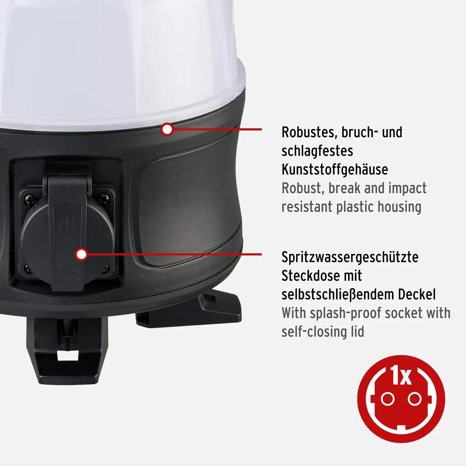 Brennenstuhl vastupidav töövalgusti 50W — tugev valgus ja – pakend ja tarvikud