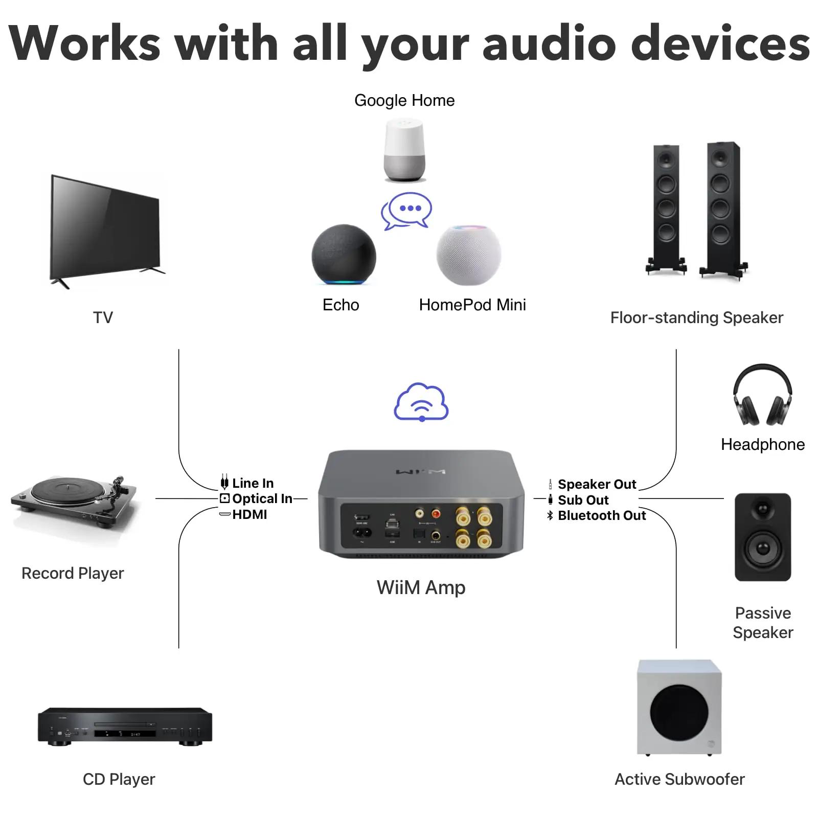 WiiM elegantne alumiiniumvõimendi – multiroom ja HDMI tugi – pilt 7