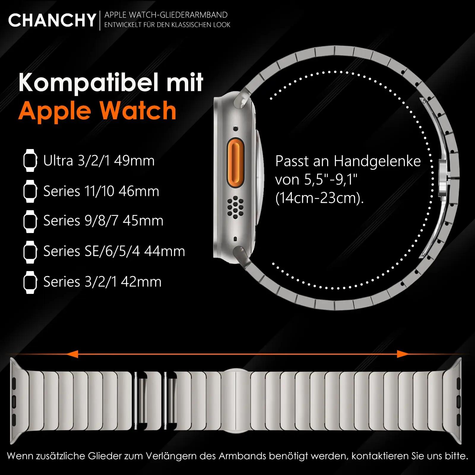 CHANCHY titaanist asendusrihm Apple Watchile — elegantne ja – lisavaade