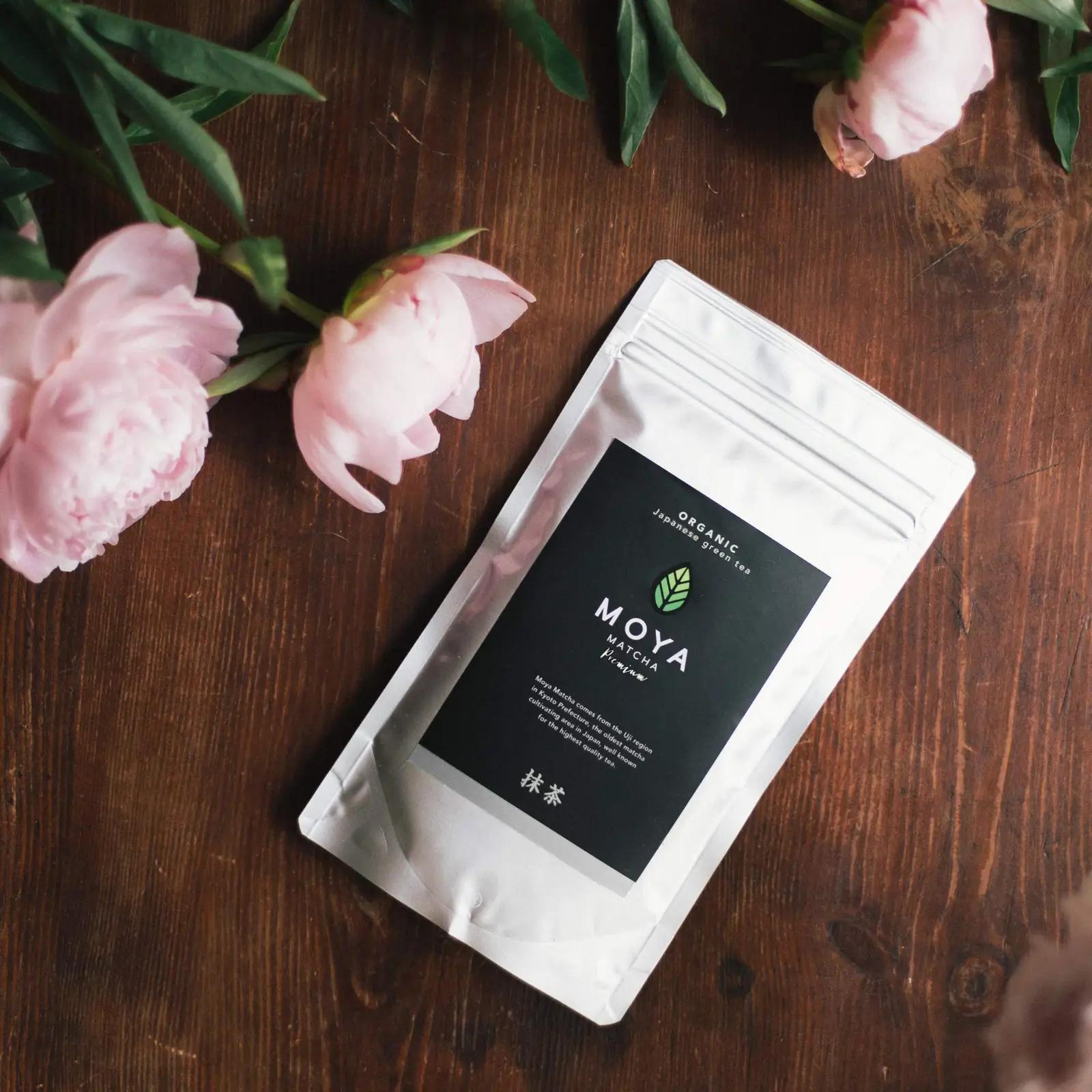 Moya Matcha organsiline 100g — premium matcha pulber – kasutusnäide