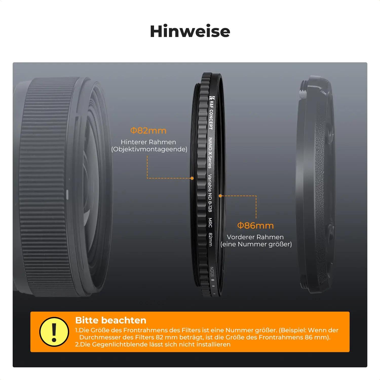 K&F CONCEPT 77 mm ND-filtriga kvaliteetne maastikufoto abivahend – pilt 8