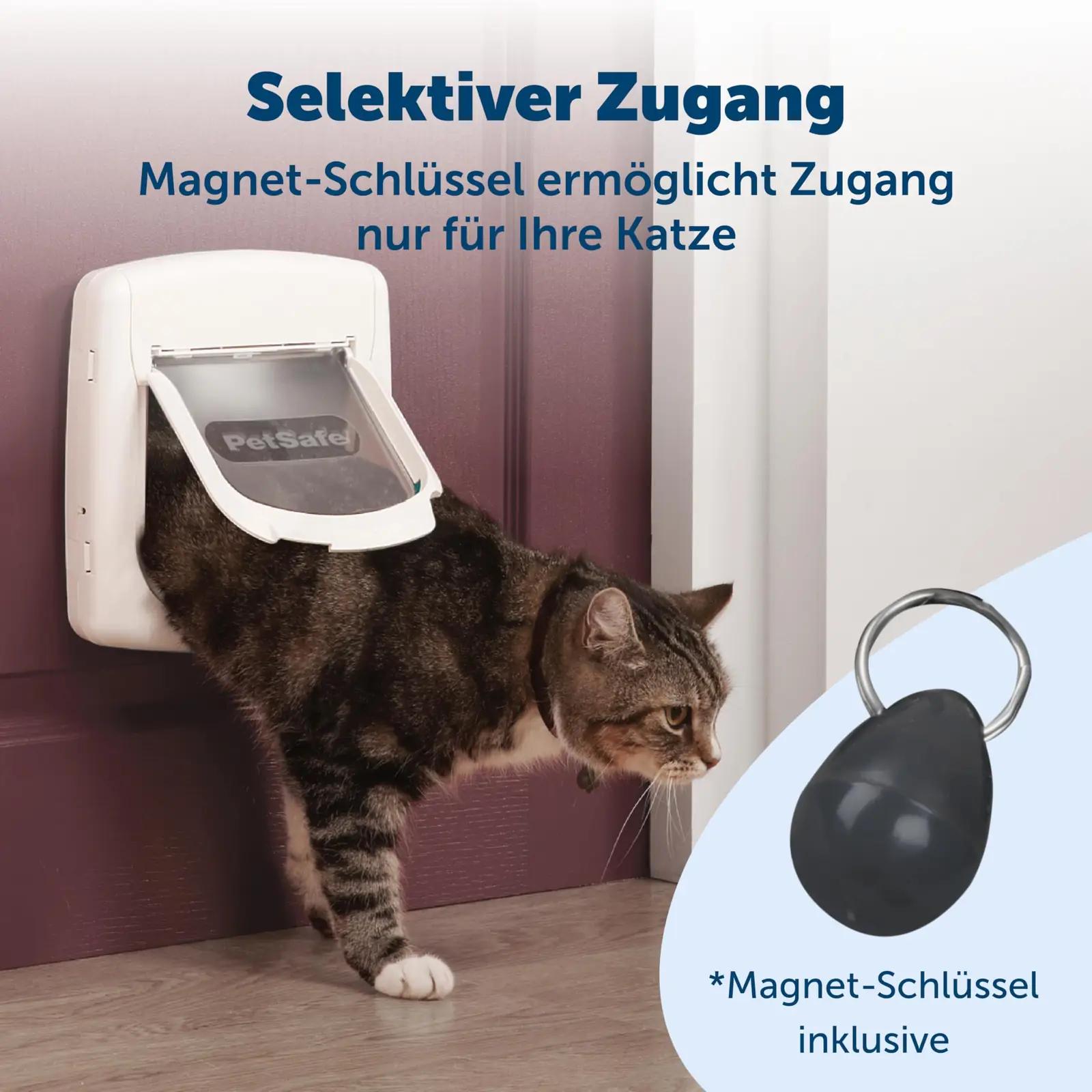 PetSafe magnetiline kassiluku paneel – turvaline ja valge – detailne vaade
