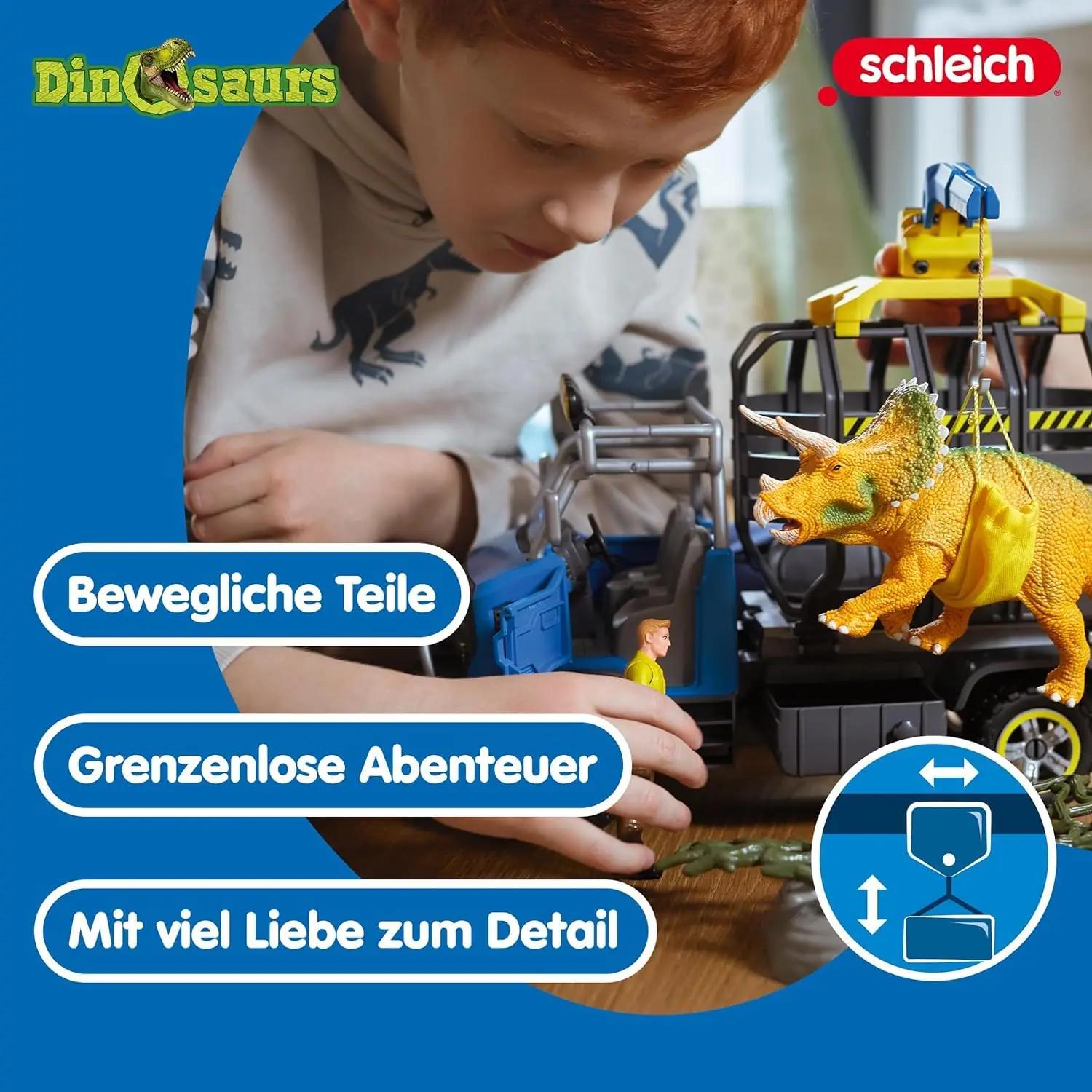 SCHLEICH mängukomplekt laste dino-truck ja aksessuaaridega – kasutusnäide