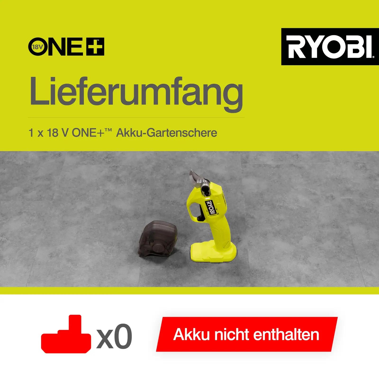 RYOBI kerge akukääre aiatöödeks – täpne 25 mm lõige – lisavaade