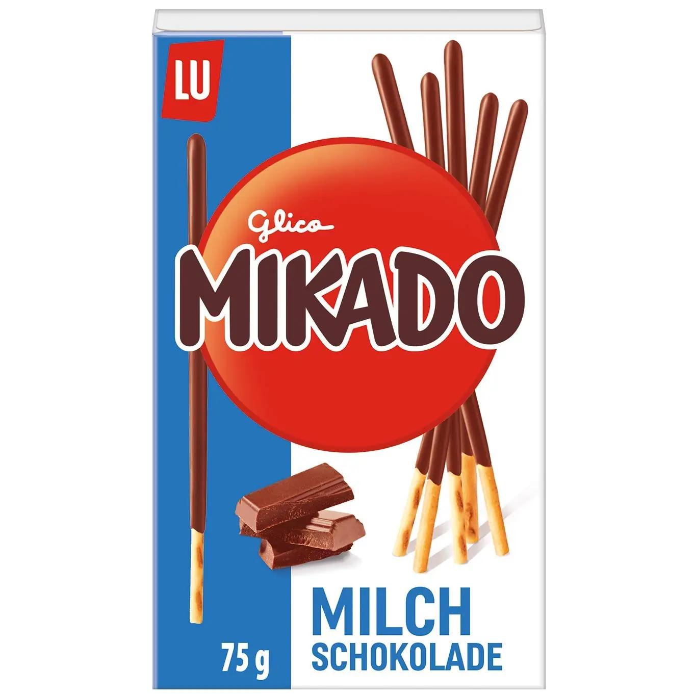 Mikado piimašokolaadiga krõbedad küpsisetikud kingituseks – detailne vaade