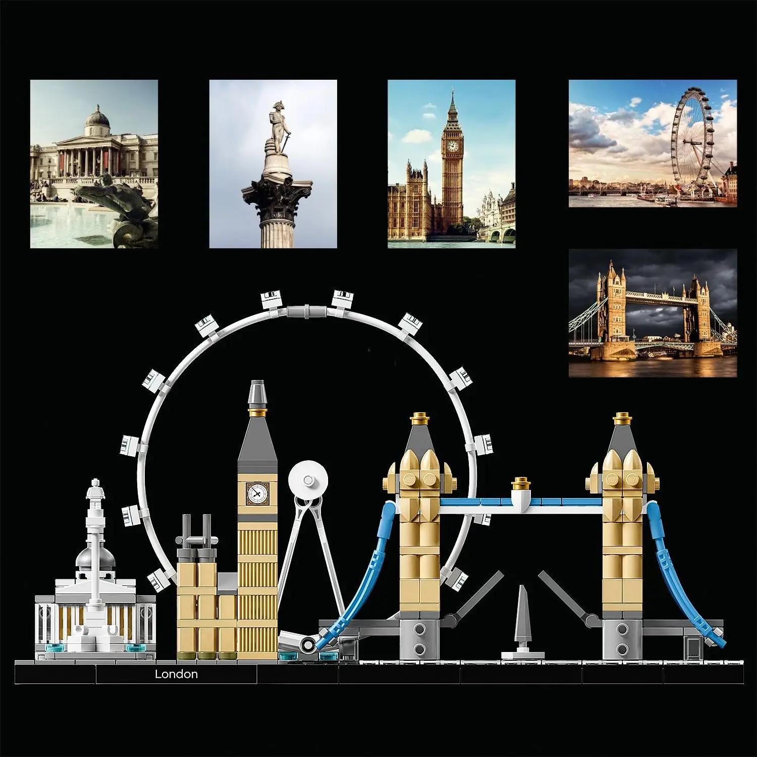 LEGO elegantne London Skyline komplekt – dekoratiivne kink – pakend ja tarvikud