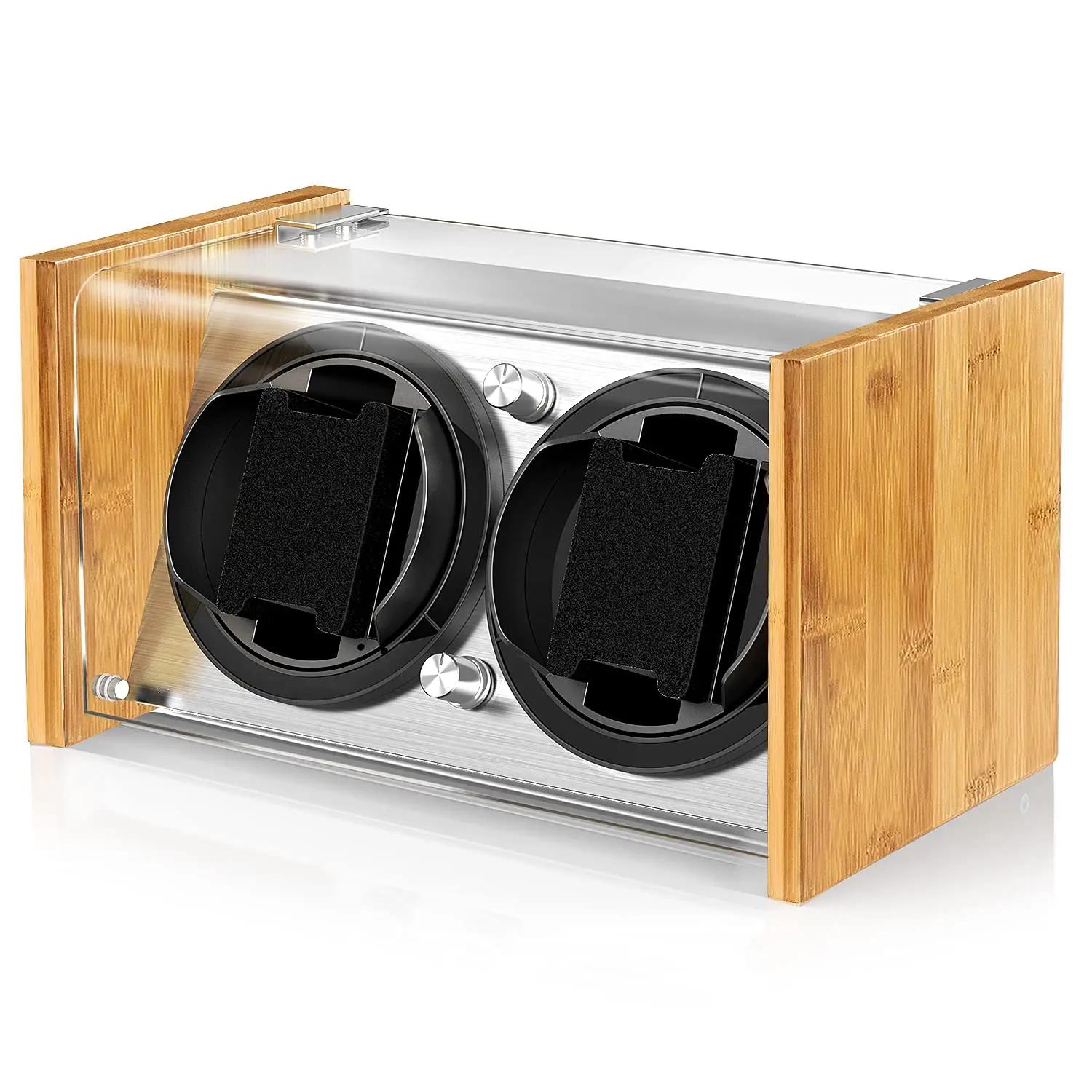 Watch Winder Smith bambuspuust kellapööraja kahele