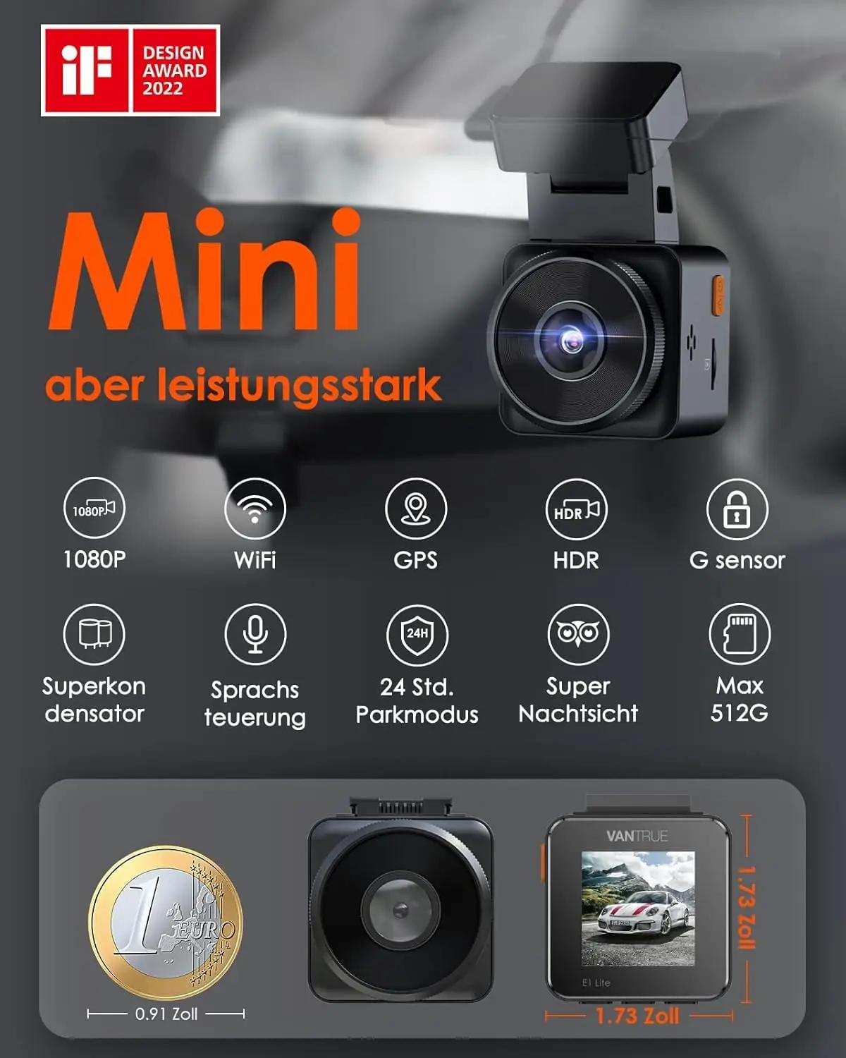 VANTRUE E1 Lite elektroonika – detailne lähivaade