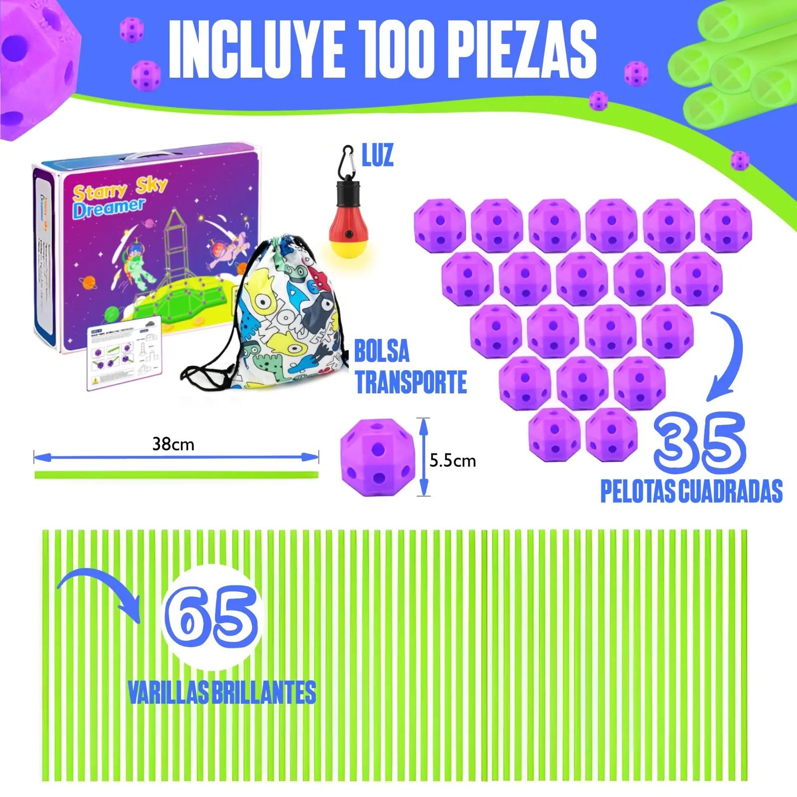 BERYLED 100PCS mänguasjad – detailne lähivaade