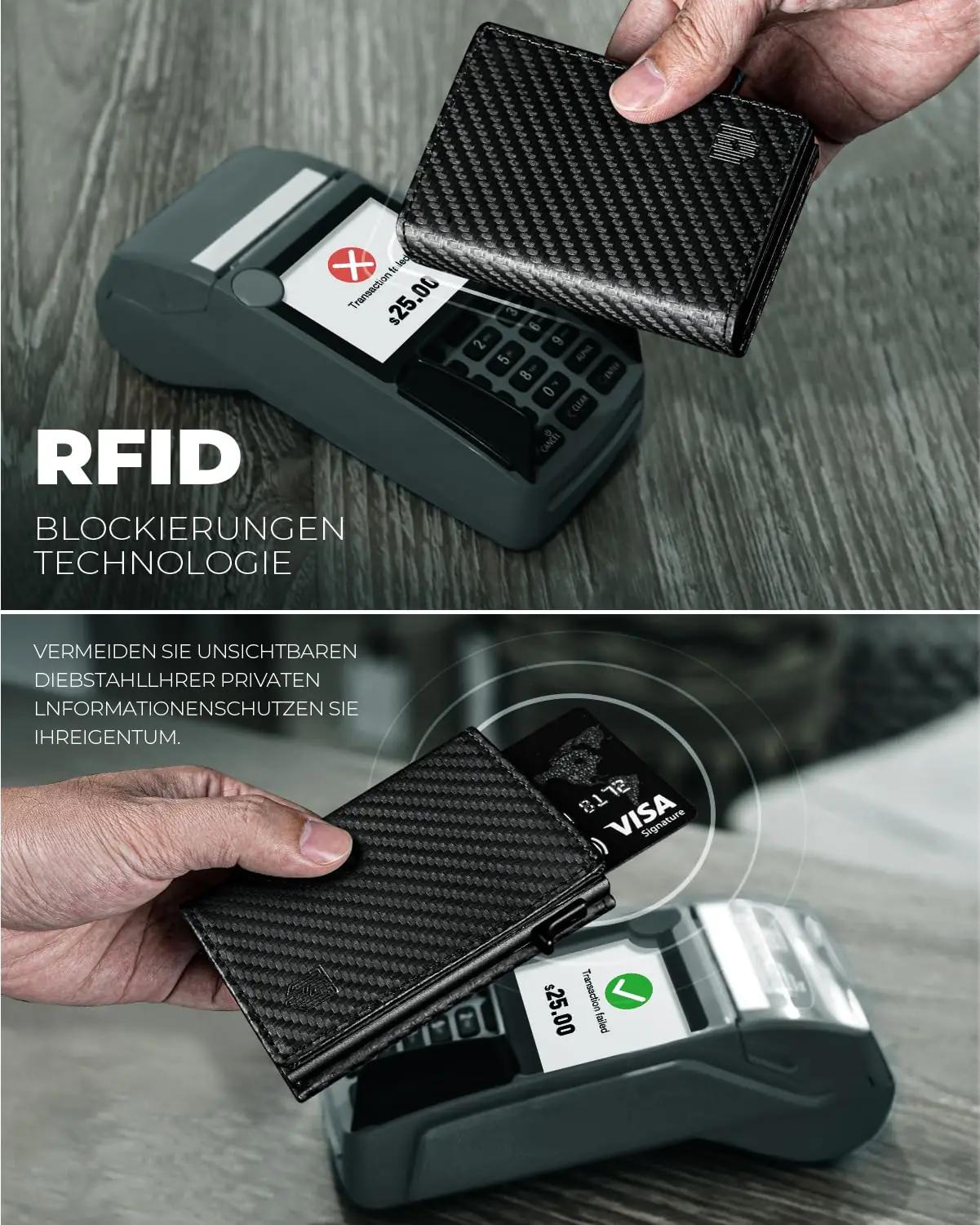 DODENSHA nahkportfell KH008 — kompaktne ja RFID-kaitse – pilt 7