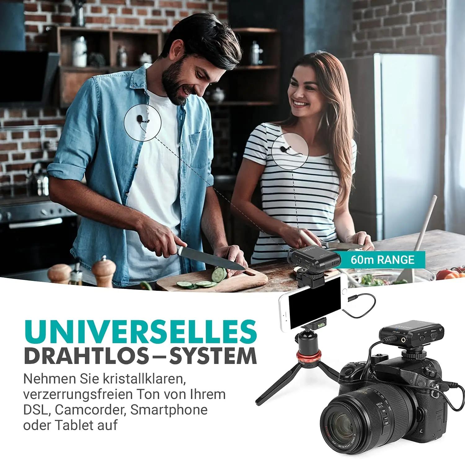Movo juhtmevaba lavalier-mikrofon WMX-1-DUO – detailne vaade