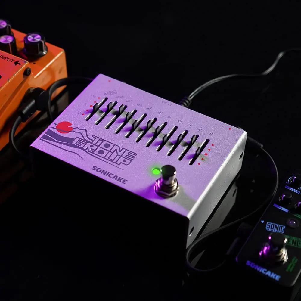 SONICAKE metallist 10-ribaline EQ efektpedal – täpne helikontroll – pilt 7