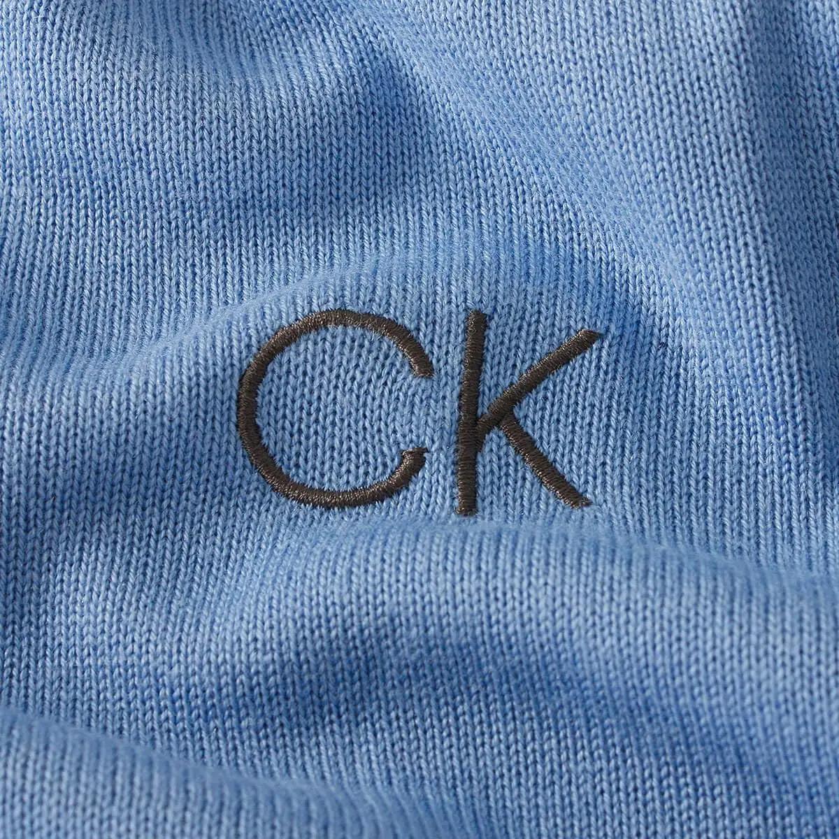 Calvin Klein puuvillane V-kaelusega meeste pullover – pakend ja tarvikud
