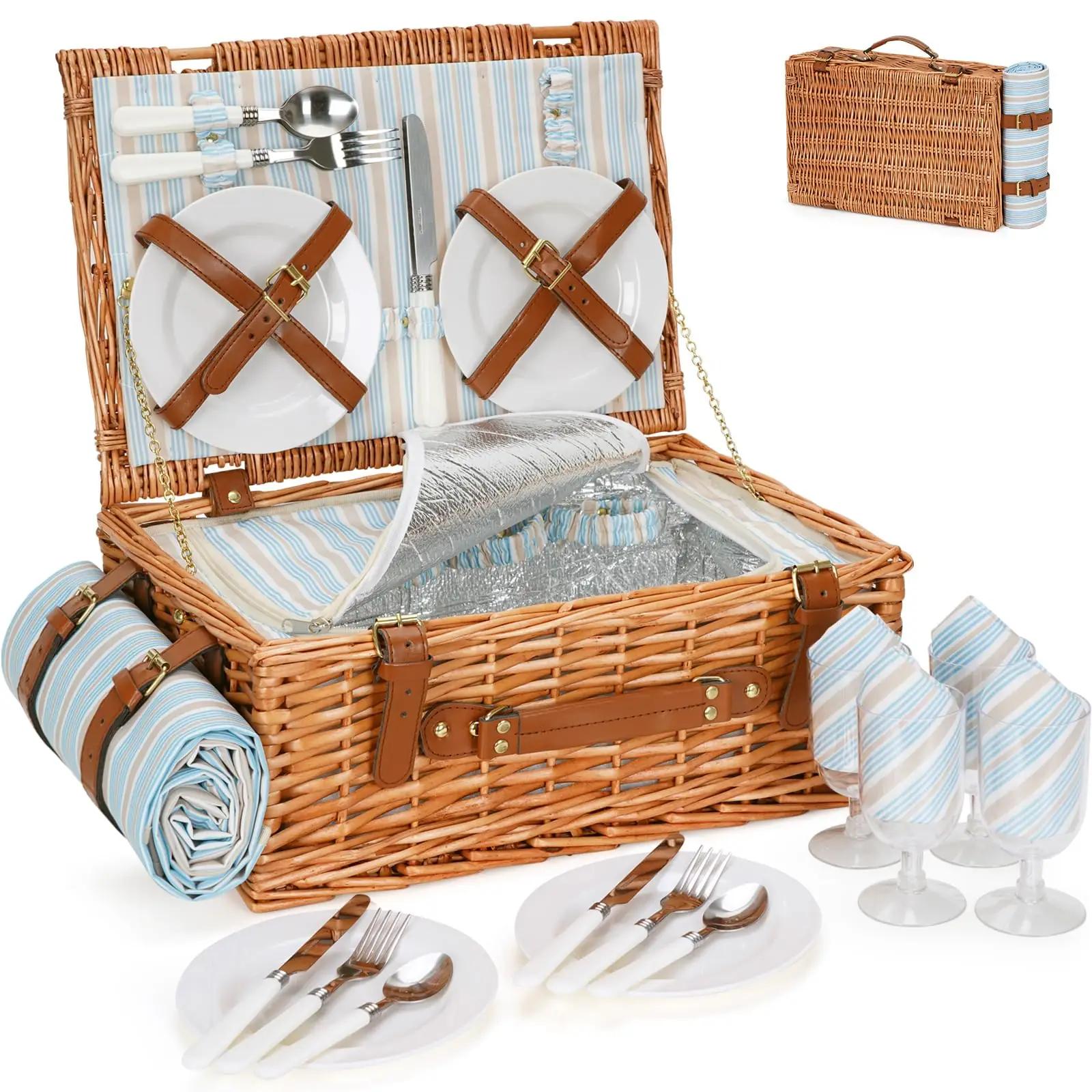 HappyPicnic 4p basket 184 korvid ja kohvrid – toote esivaade