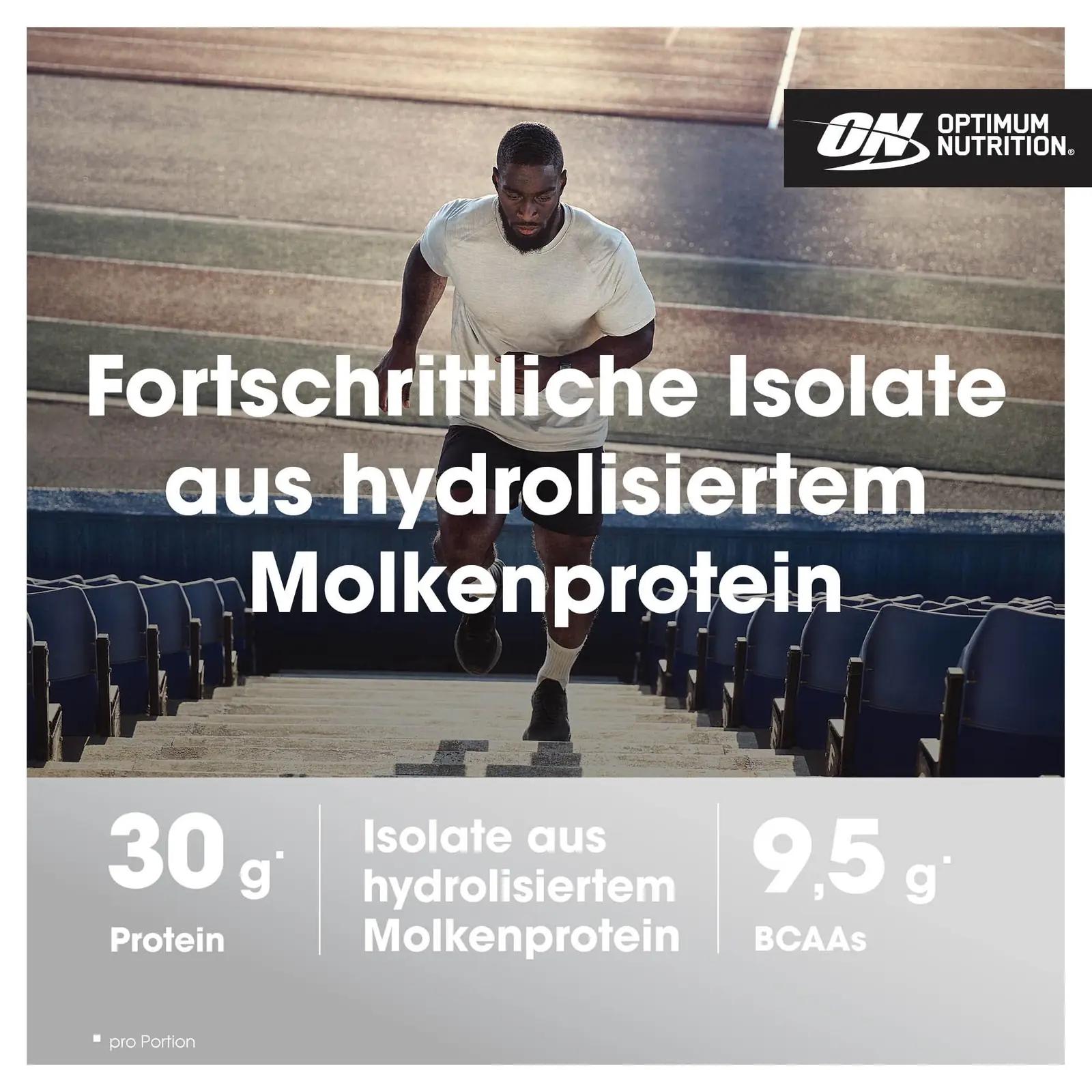Optimum Nutrition maitselt maasikas 1,6 kg proteiinipulber – pakend ja tarvikud