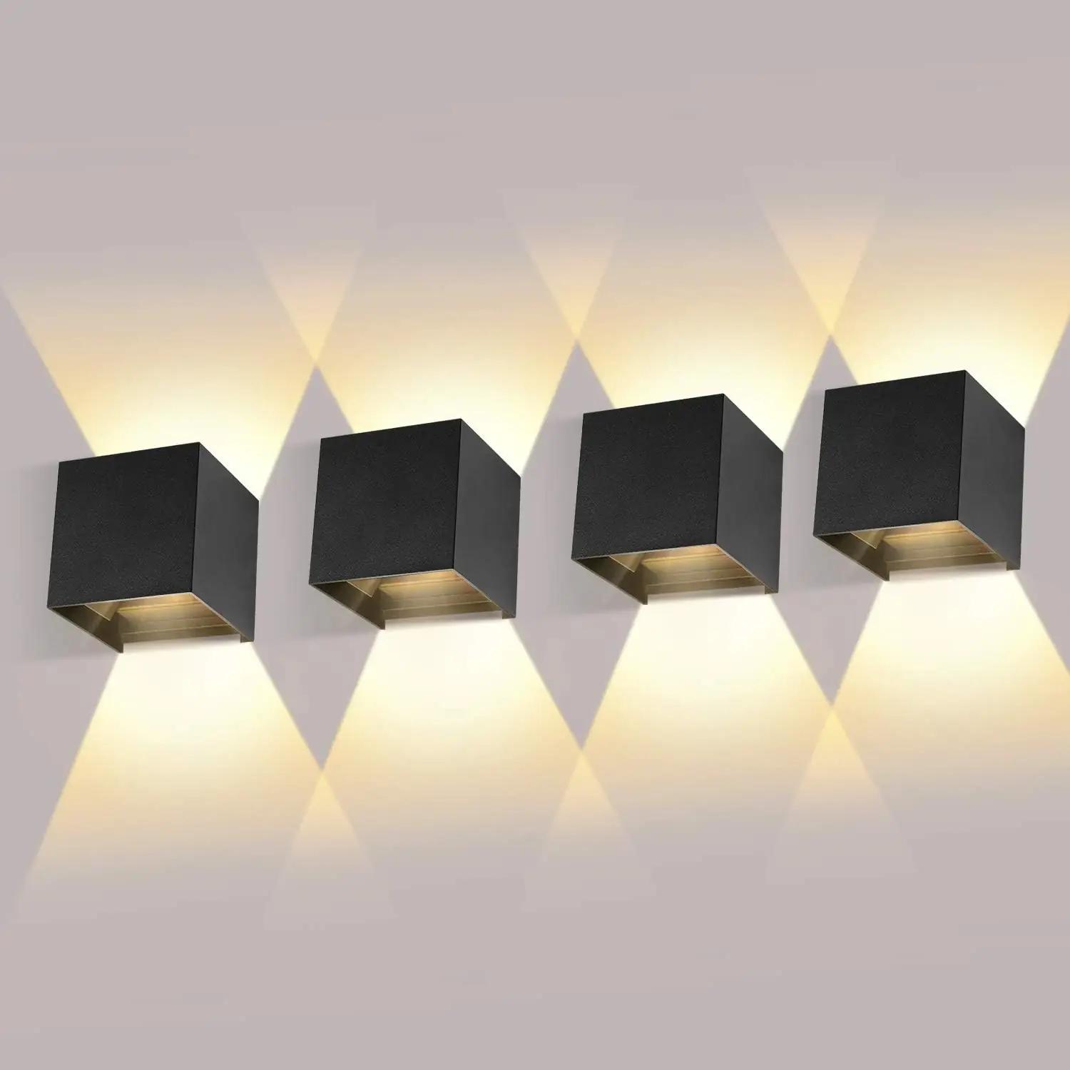 ledmo must alumiiniumist seinavalgusti 4-pack — veekindel ja soe