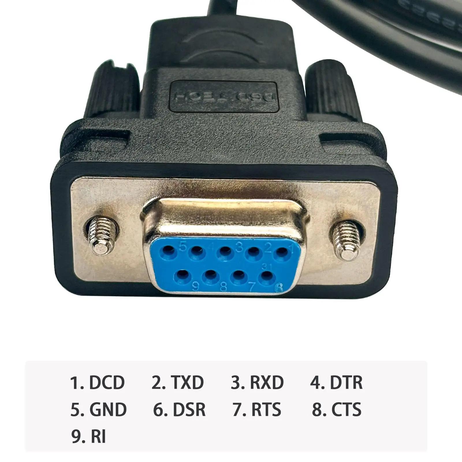 DSD TECH vastupidav USB–RS232 kaabel professionaalseks kasutuseks – kasutusnäide