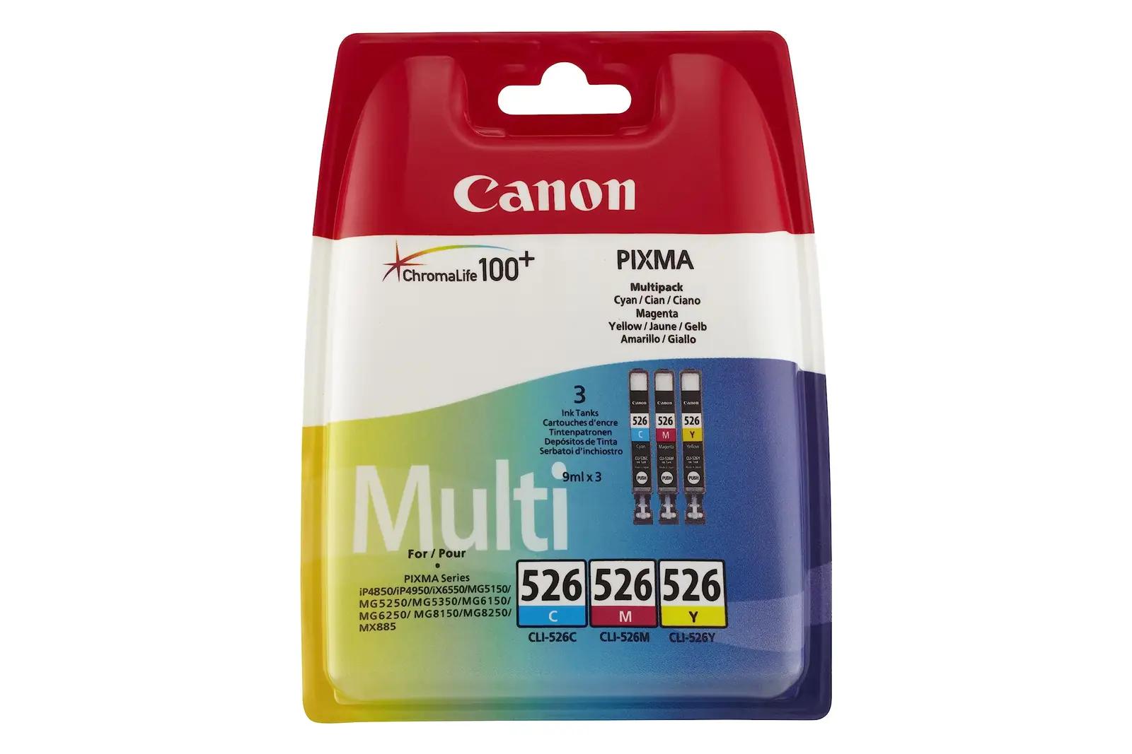 Canon tindipatjade komplekt CLI-526 värviline trükkimiseks