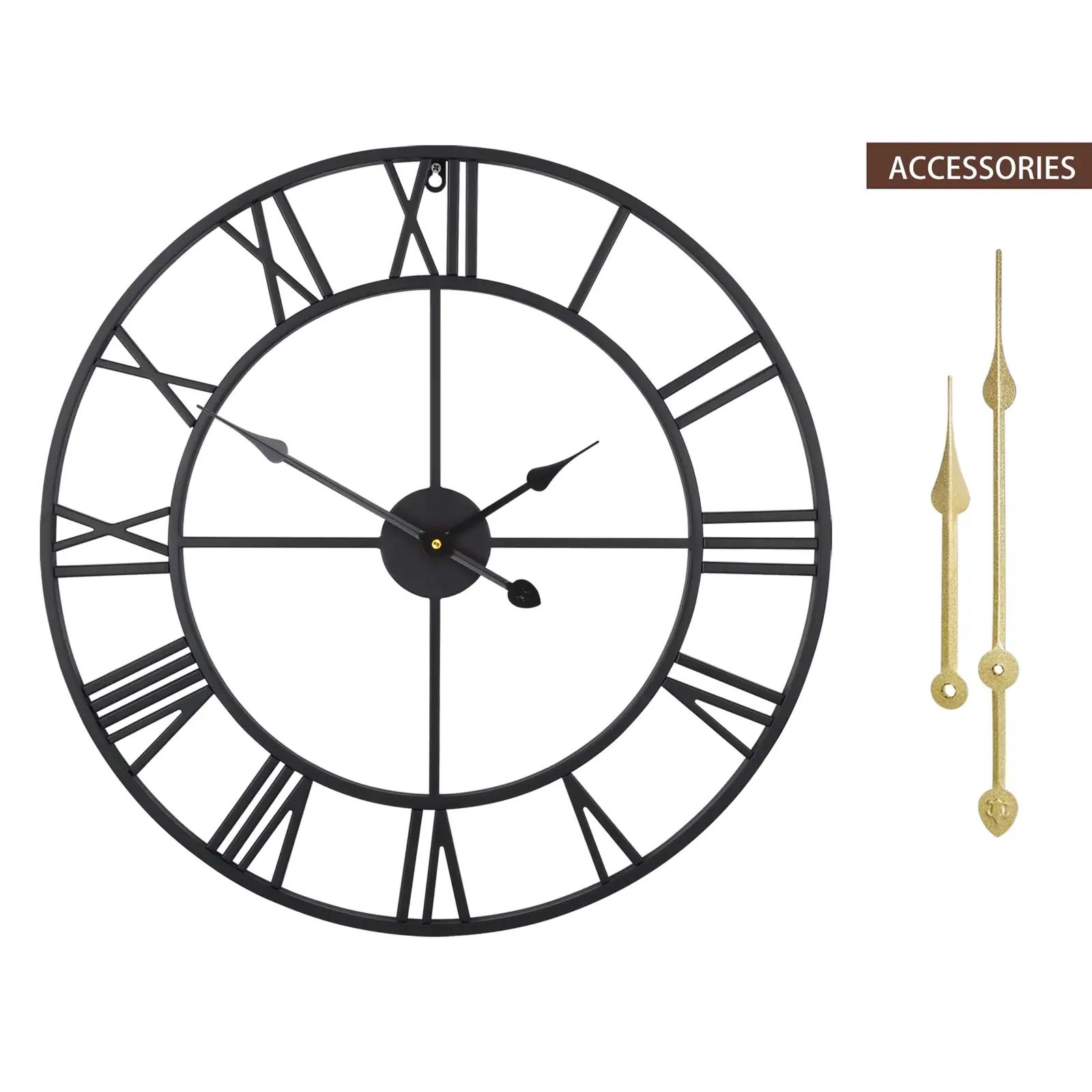 HAITANG metallist vintage seinakell 47 cm — vaikne disain – detailne vaade